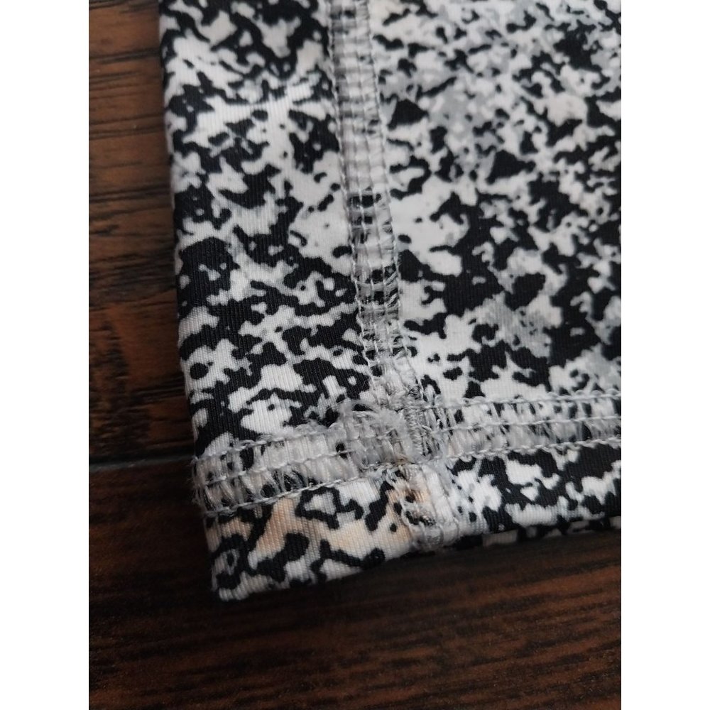 Champion Speckled Black White Athletic Stretch Leggings Womens Sz XL - Picture 8 of 8